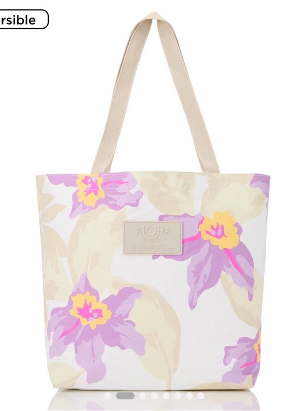 ALOHA REVERSIBLE TOTE, Makana - Lavender